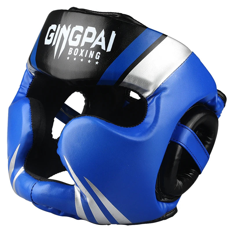 Protect your mind. Unleash your potential. Promotion Boxing MMA Safety Helmet Head Gear Protectors Adult Child Training Headgear Muay Thai Kickboxing Full-covered Helmets