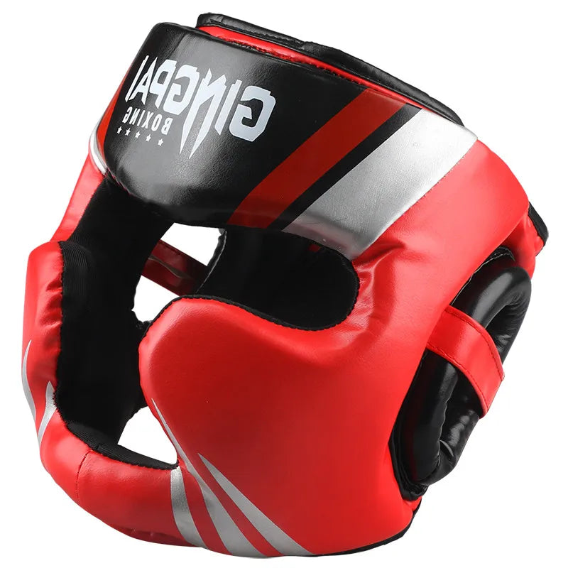 Protect your mind. Unleash your potential. Promotion Boxing MMA Safety Helmet Head Gear Protectors Adult Child Training Headgear Muay Thai Kickboxing Full-covered Helmets