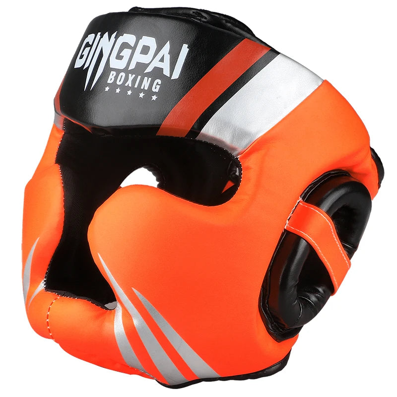 Protect your mind. Unleash your potential. Promotion Boxing MMA Safety Helmet Head Gear Protectors Adult Child Training Headgear Muay Thai Kickboxing Full-covered Helmets