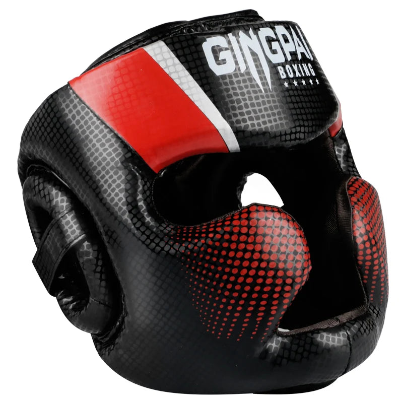 Protect your mind. Unleash your potential. Promotion Boxing MMA Safety Helmet Head Gear Protectors Adult Child Training Headgear Muay Thai Kickboxing Full-covered Helmets
