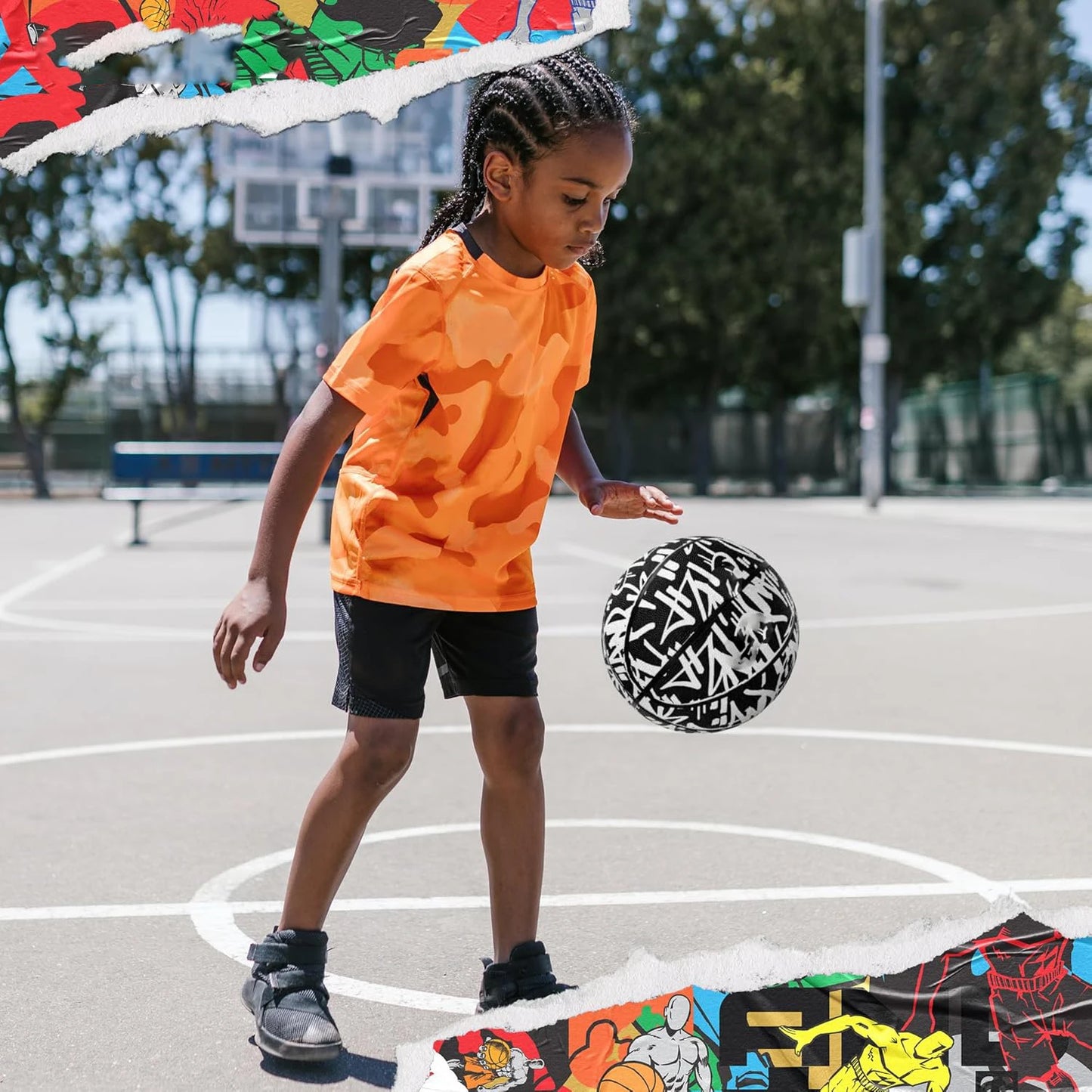 Premium Rubber Basketball Size 7/6/5/4 Youth Professional Game Equipment Keep your style while being different