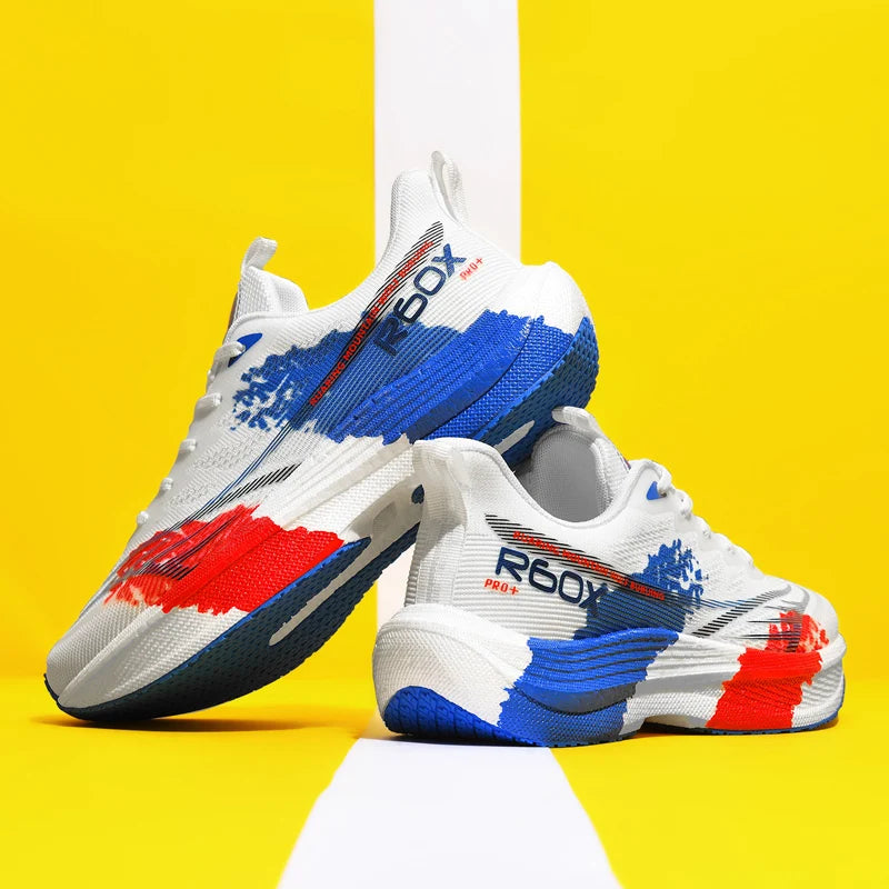 New strides, new records  BIG Size 48 Men's Marathon Air Cushion Running Shoes Breathable Lightweight Women's Comfortable Athletic Nonskid Sports Sneakers