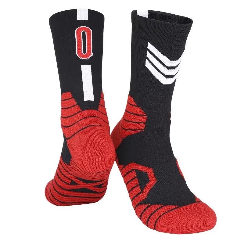 Elite Basketball Socks for Men Kobe Bryant Sports Boy and Children Wears the number of basketball legends