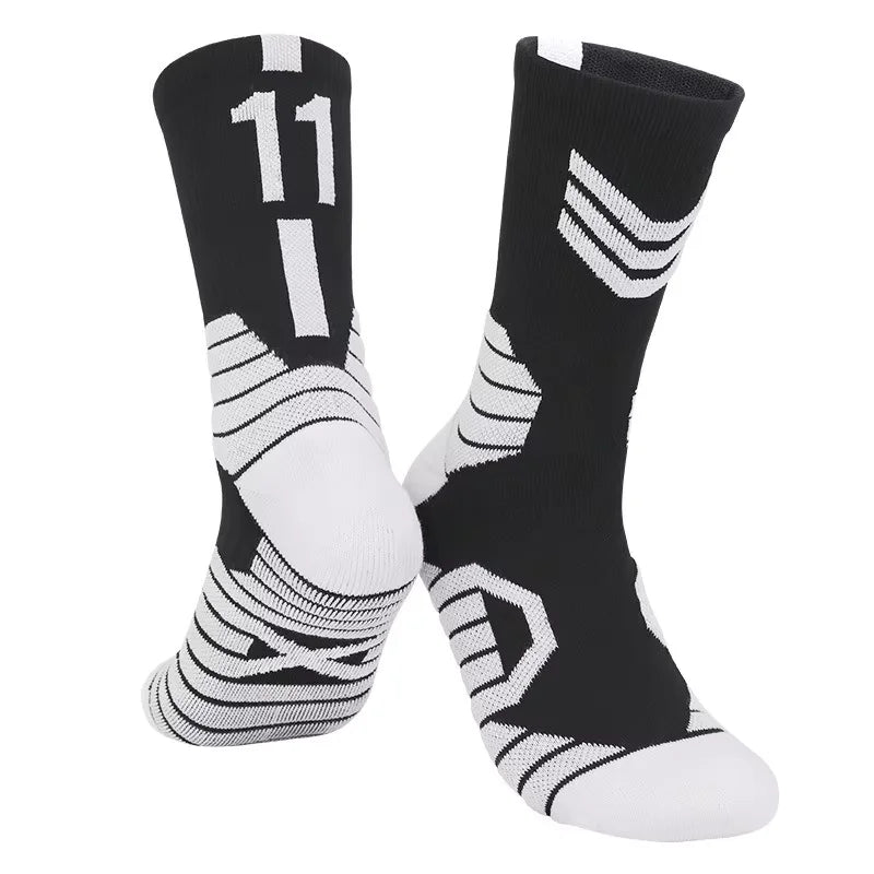 Elite Basketball Socks for Men Kobe Bryant Sports Boy and Children Wears the number of basketball legends