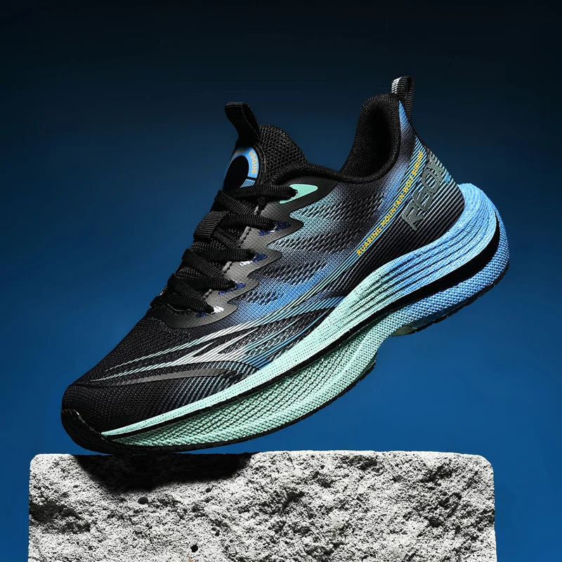 New strides, new records  BIG Size 48 Men's Marathon Air Cushion Running Shoes Breathable Lightweight Women's Comfortable Athletic Nonskid Sports Sneakers