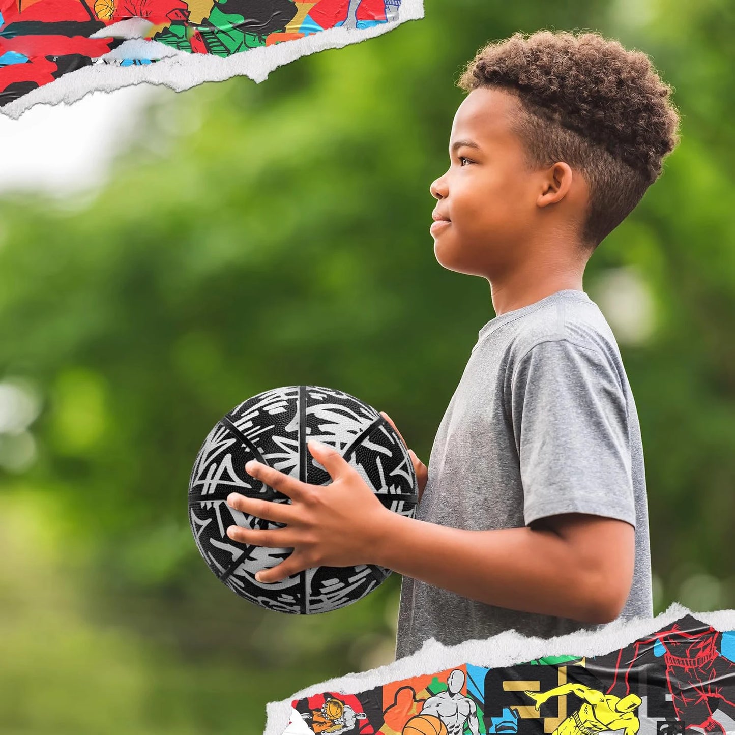 Premium Rubber Basketball Size 7/6/5/4 Youth Professional Game Equipment Keep your style while being different