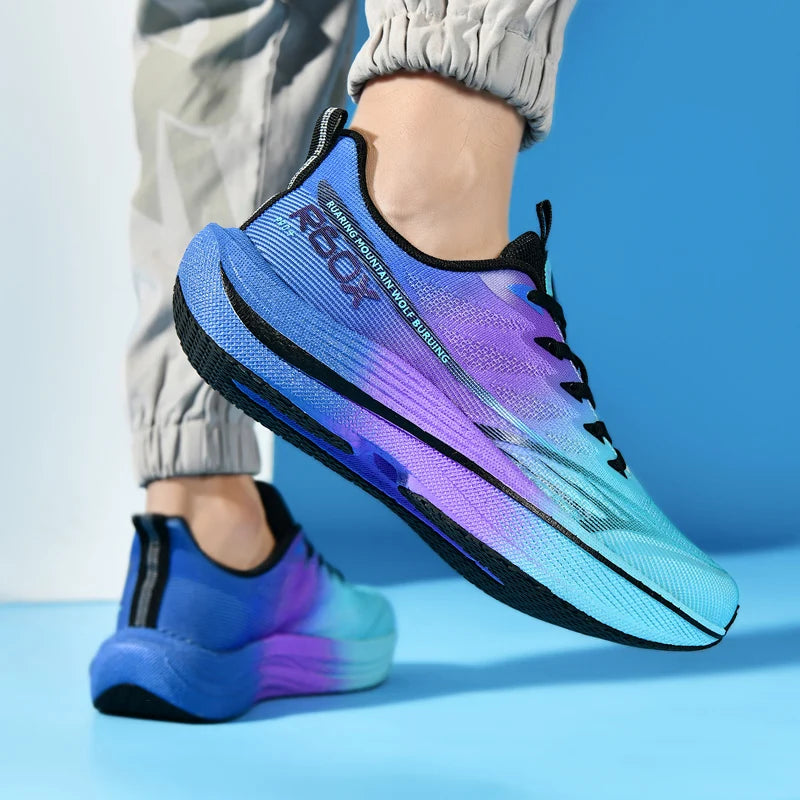 New strides, new records  BIG Size 48 Men's Marathon Air Cushion Running Shoes Breathable Lightweight Women's Comfortable Athletic Nonskid Sports Sneakers