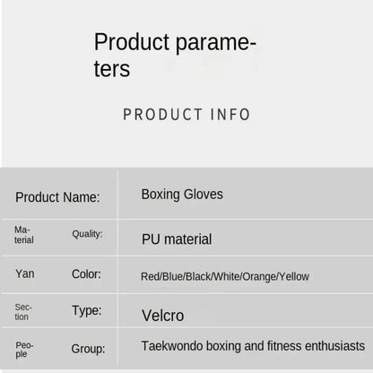 Hit hard. Fight harder. 6/8/10/12/16Oz Kids Adult Boxing Gloves PU Breathable Professional Sanda Muay Thai Fighting Gloves Taekwondo Punching Gloves