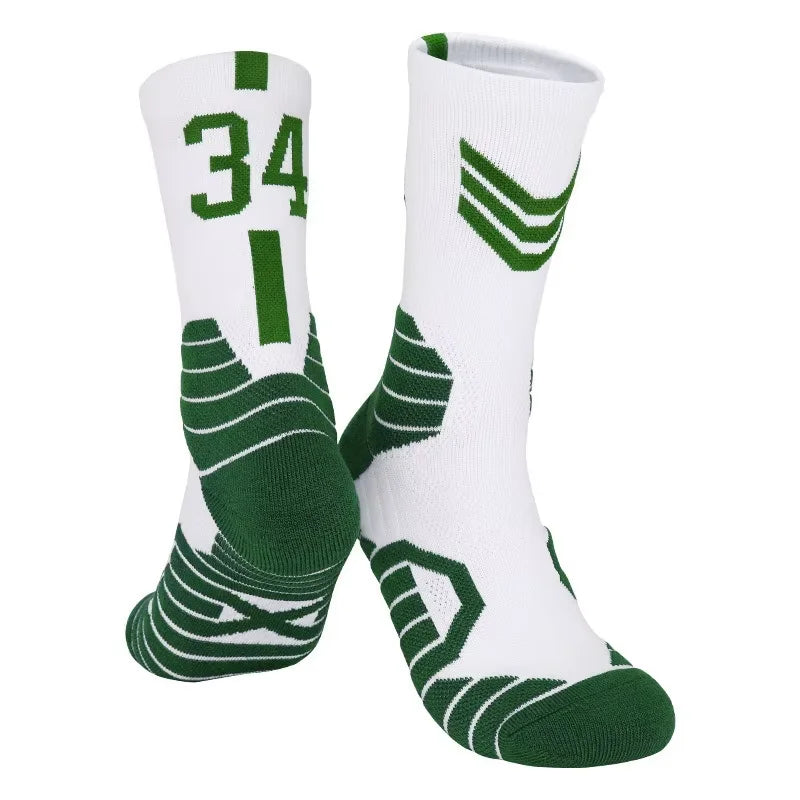 Elite Basketball Socks for Men Kobe Bryant Sports Boy and Children Wears the number of basketball legends