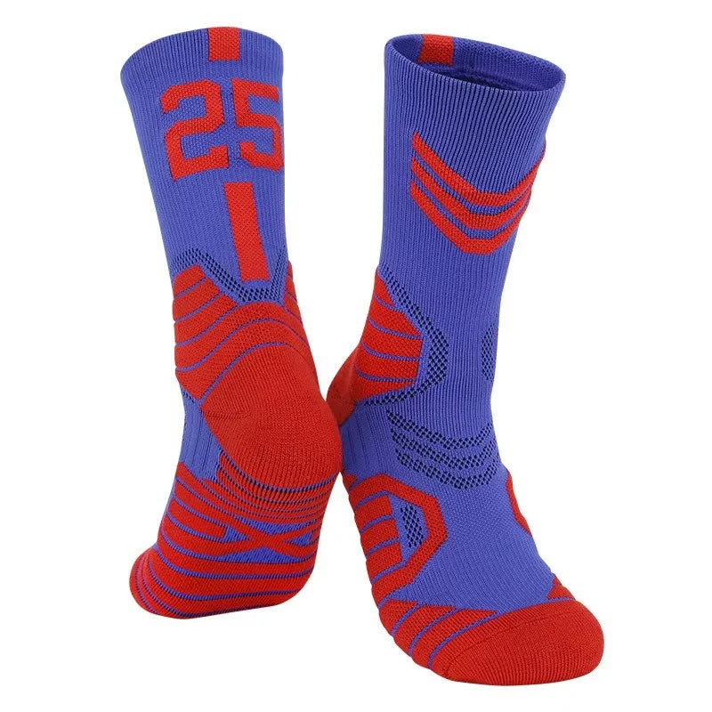 Elite Basketball Socks for Men Kobe Bryant Sports Boy and Children Wears the number of basketball legends
