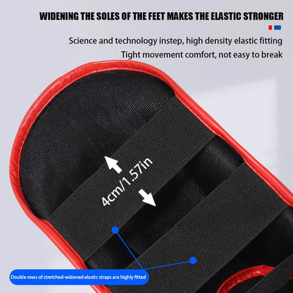 Intense assault, maximum security Professional Free Fighting Leg Protector with Foot Back Sanda Boxing Fighting Taekwondo Protective Equipment Adult and Children