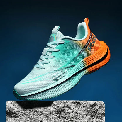 New strides, new records  BIG Size 48 Men's Marathon Air Cushion Running Shoes Breathable Lightweight Women's Comfortable Athletic Nonskid Sports Sneakers