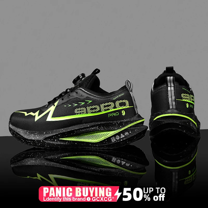 Men Marathon Running Shoes Carbon Board Speciality Sports Breathable Lightweight Women's Comfortable Athletic Nonskid Sneakers Every step brings you closer to victory!