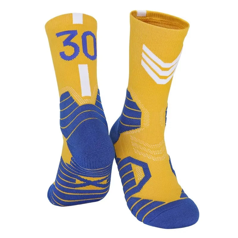 Elite Basketball Socks for Men Kobe Bryant Sports Boy and Children Wears the number of basketball legends
