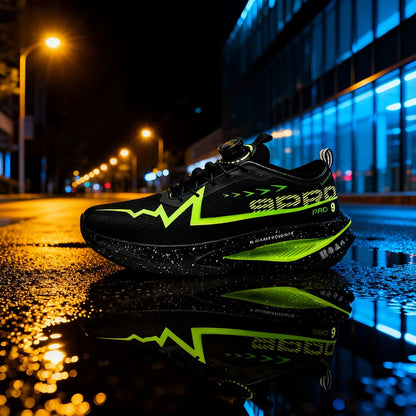 Men Marathon Running Shoes Carbon Board Speciality Sports Breathable Lightweight Women's Comfortable Athletic Nonskid Sneakers Every step brings you closer to victory!